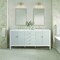 James Martin Vanities 72'' Double Vanity, Bright White w/ 3 CM Arctic Fall Solid Surface Top 485-V72-BW-3AF - alternate 2